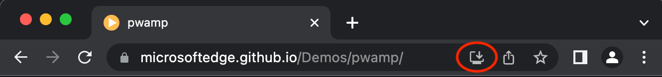 PWA Installationsaufforderung in URL-Leiste